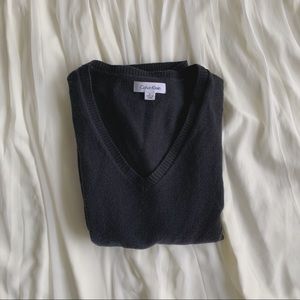 Calvin Klein Black V-Neck Sweater*